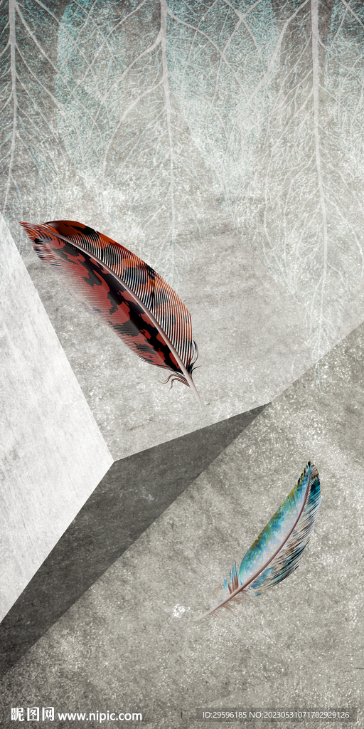 现代 欧式高清玄关 TIF分层