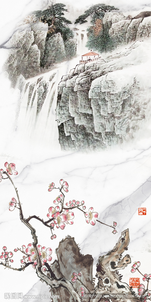 古风 极简大气玄关 tIf分层