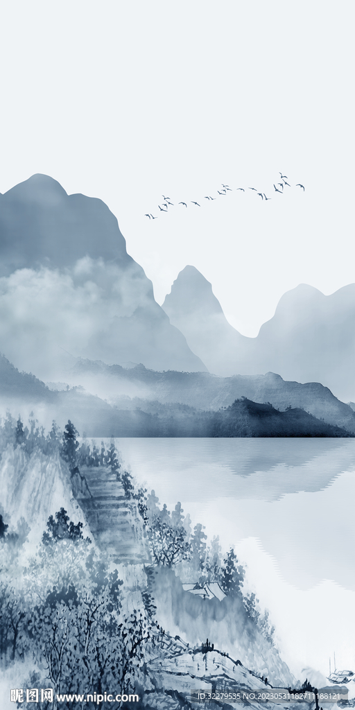 高档 新传山水玄关 tIf分层