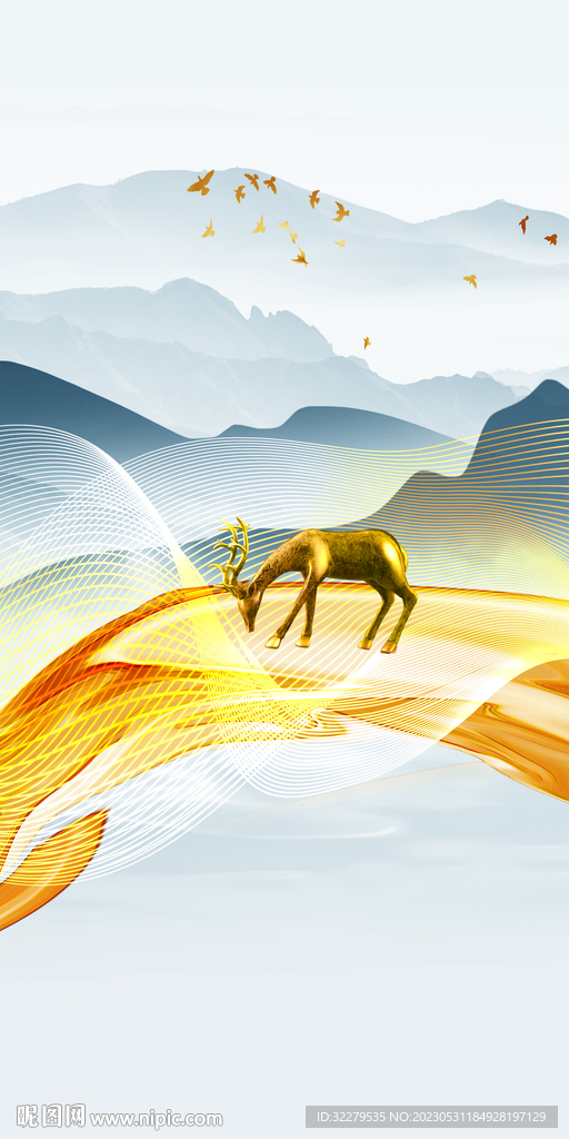 简约 奢雅中式玄关 tIf分层