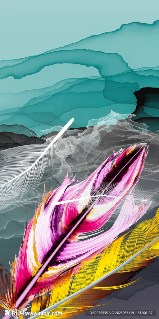 现代 豪华欧式玄关 TIF分层