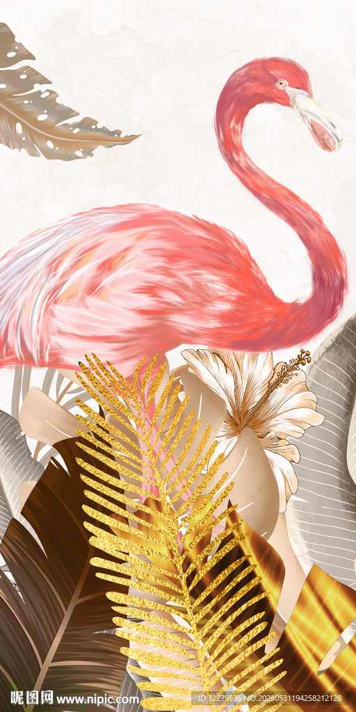 欧式 轻奢玄关新画 TIF分层