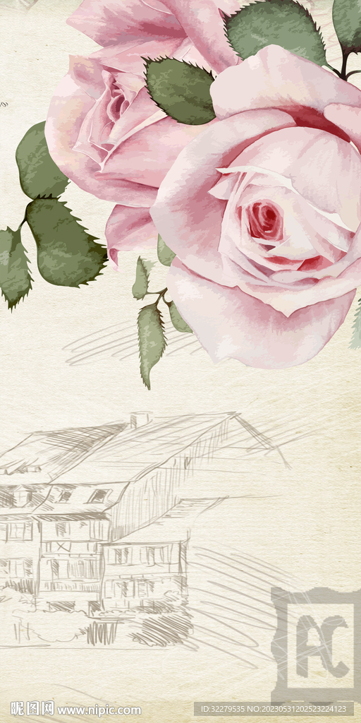 高清 欧式奢华玄关 TIF分层