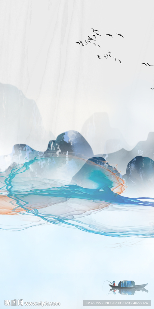 现代 高清中式玄关 TIf分层