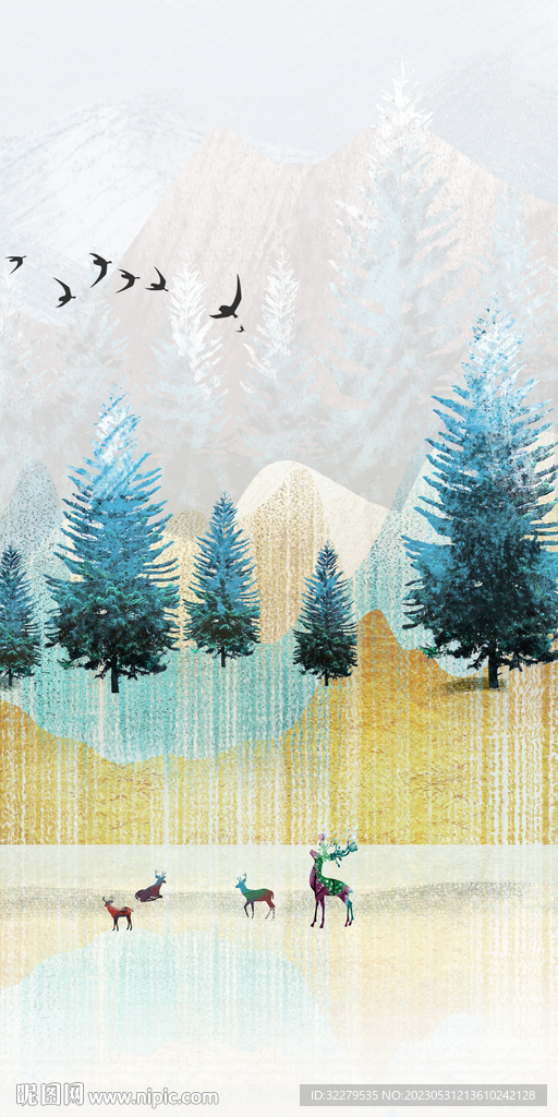 简约 高清中式玄关 TIf分层