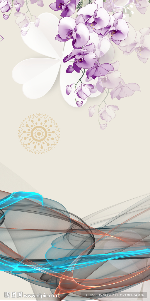 奢华 轻奢玄关新画 TIF分层