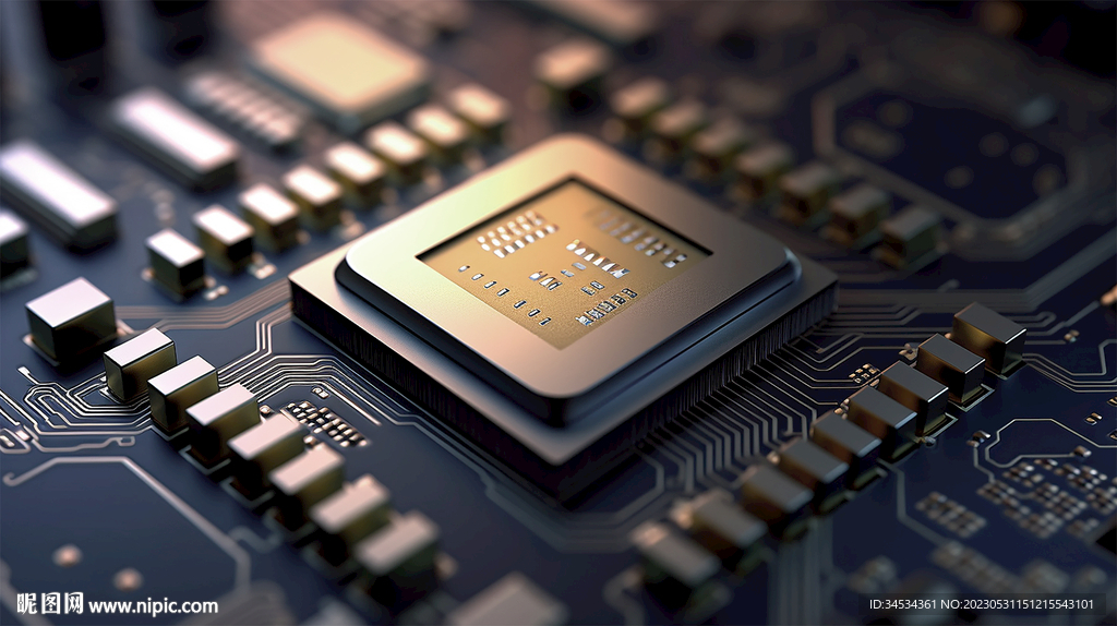 黑金配色科技芯片