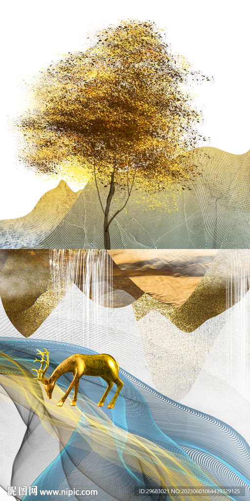 奢华 高档玄关新画 Tif分层