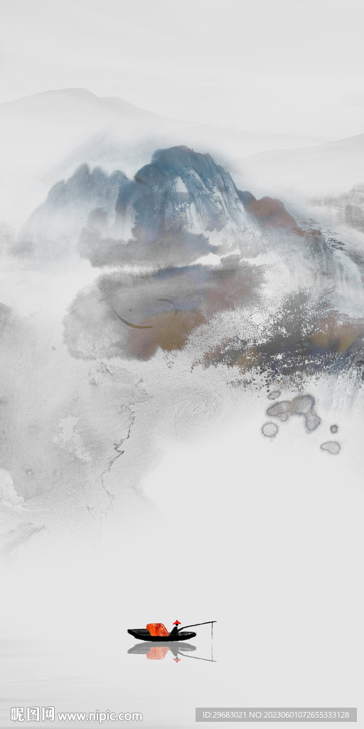 别墅 山水高档玄关 TIf分层