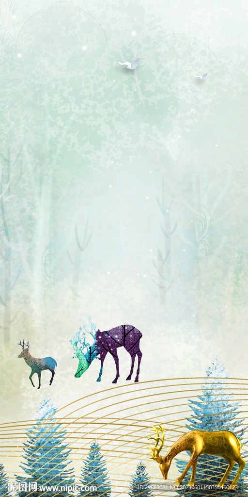 高端 极简高档玄关 tIf分层