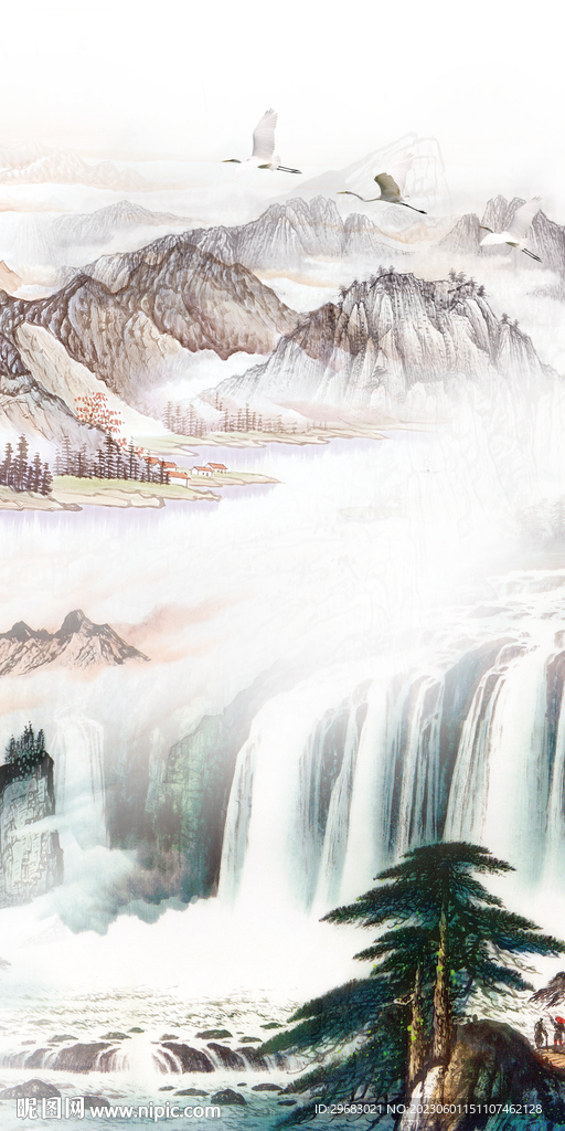 意境 新品山水玄关 TiF分层