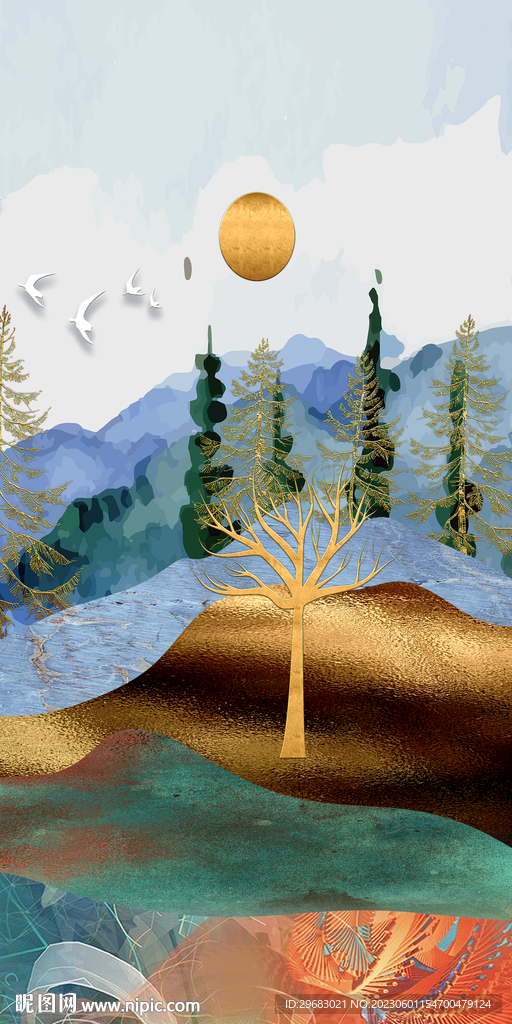 新品 清晰中式玄关 TiF分层