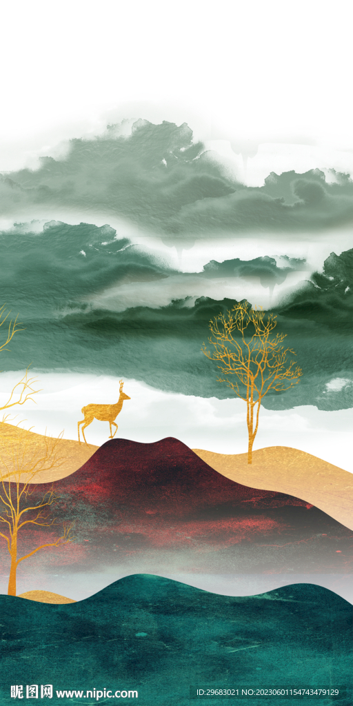 新款 最新山水玄关 TiF分层