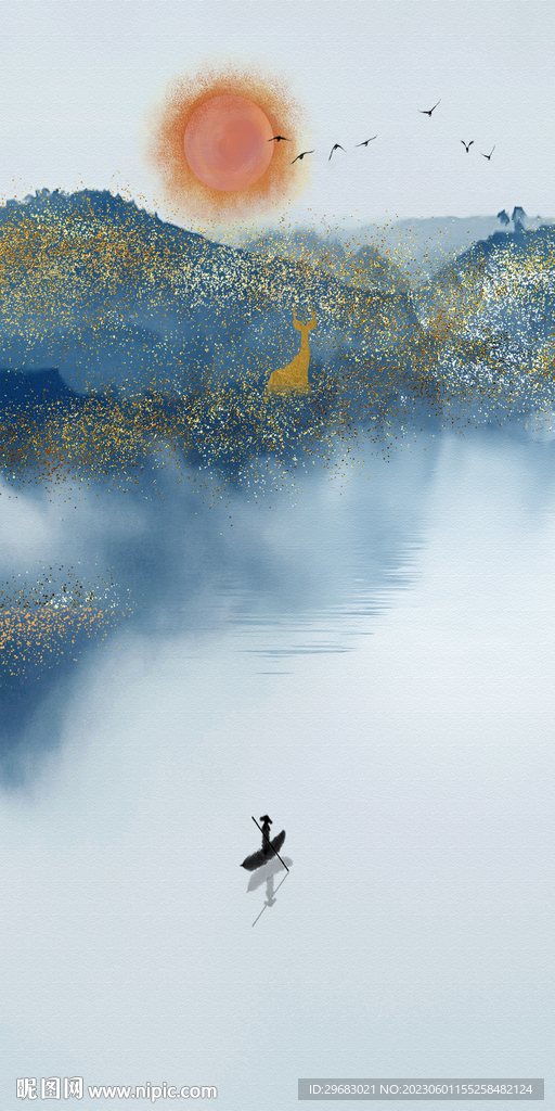 水墨 清晰中式玄关 TiF分层