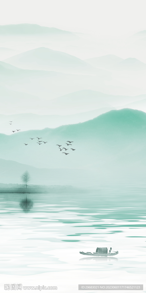 高档 新品山水玄关 TiF分层