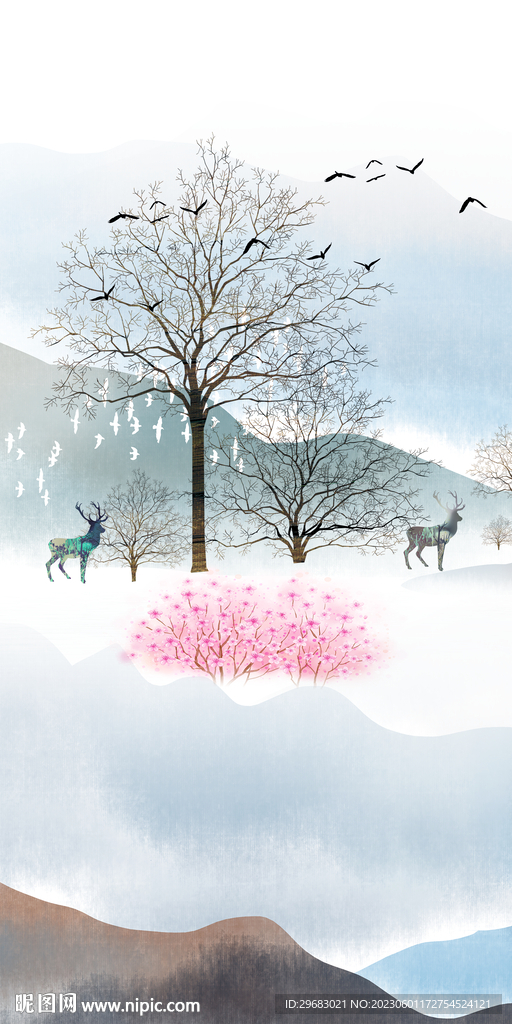 现代 清晰中式玄关 TiF分层