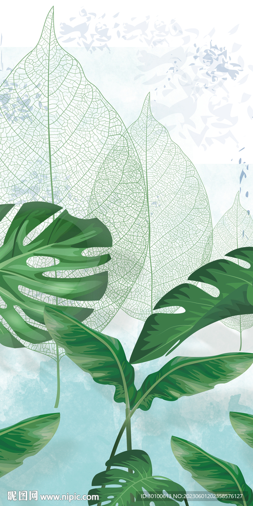 绿植 清晰北欧玄关 TIf分层