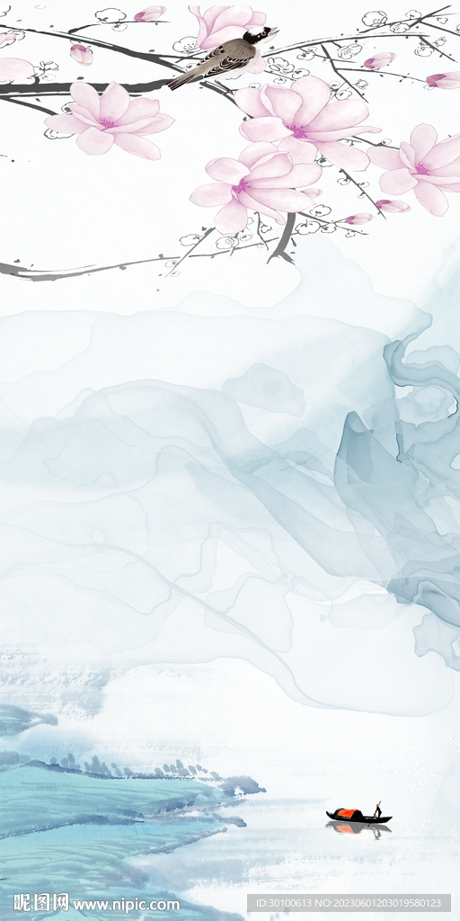 高档 山水新品玄关 TiF分层