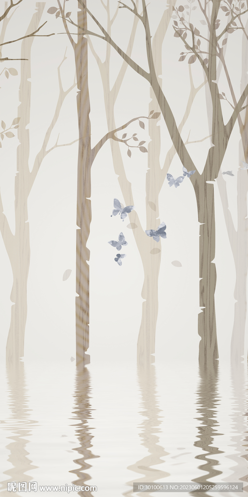 高端 清晰北欧玄关 TIf分层