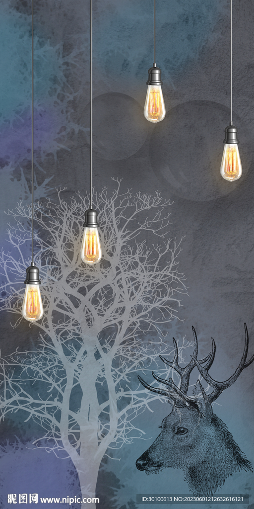 欧式 豪华北欧玄关 TIF分层