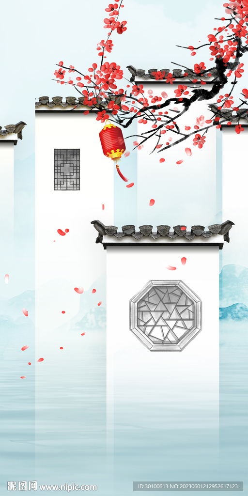 新款 简奢山水玄关 tiF分层