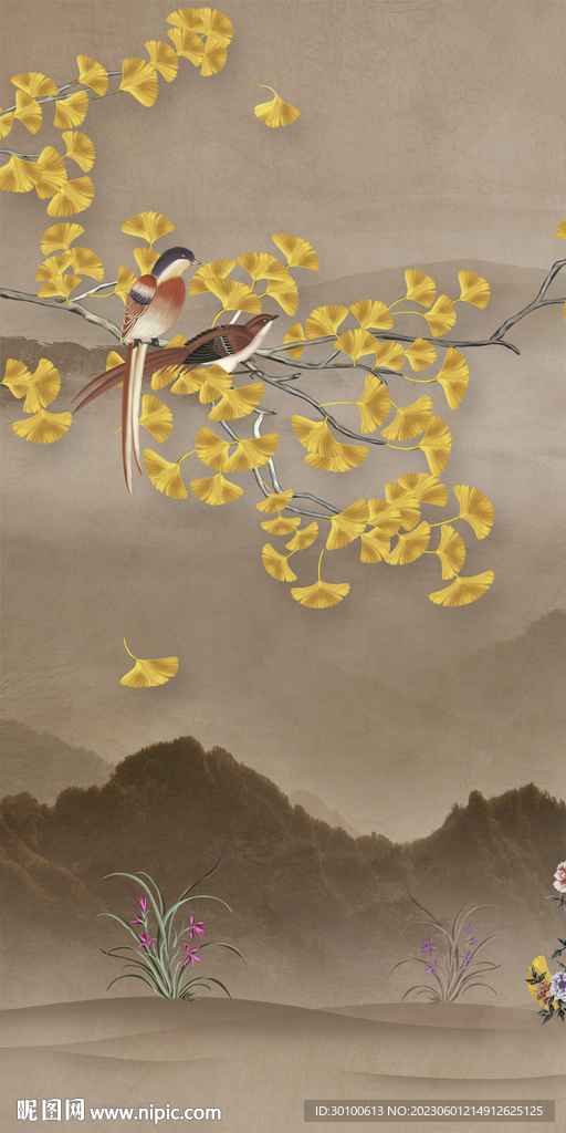 现代 山水新品玄关 TiF分层