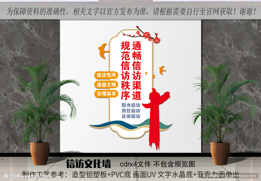 信访竖版文化墙