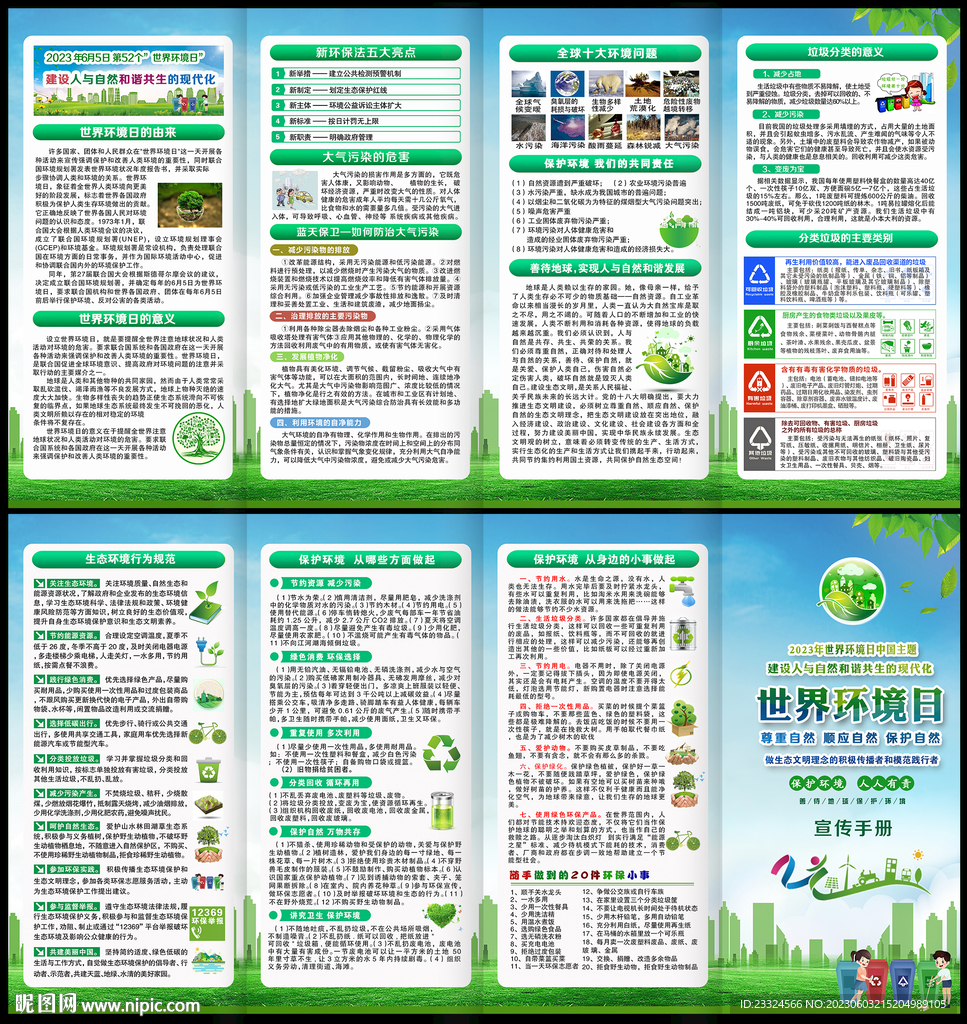 环境日宣传栏