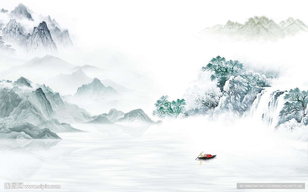 别墅 中式最新山水 tIf分层