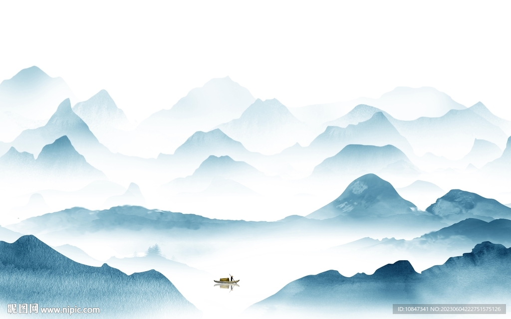 人气 中式最新山水 tIf分层