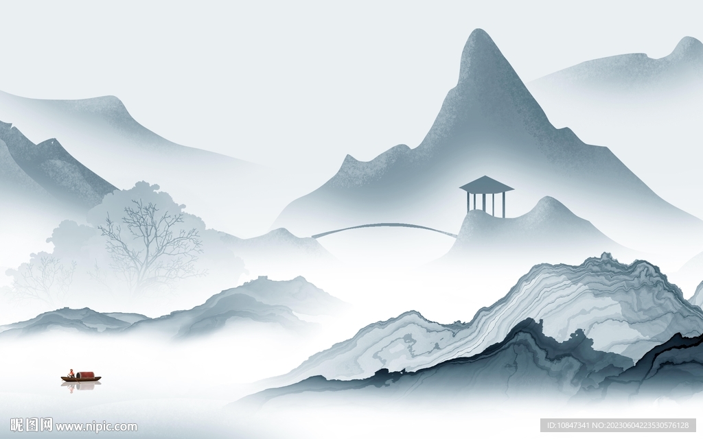 中式高清最新山水 tIf分层