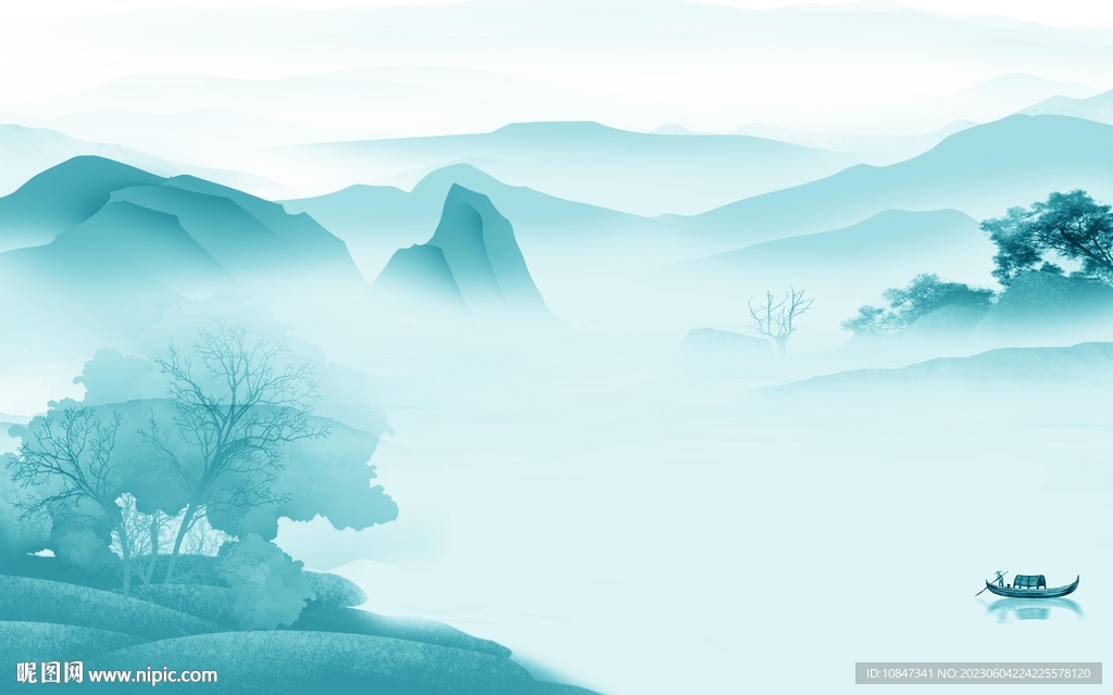 大气 中式最新山水 tIf分层