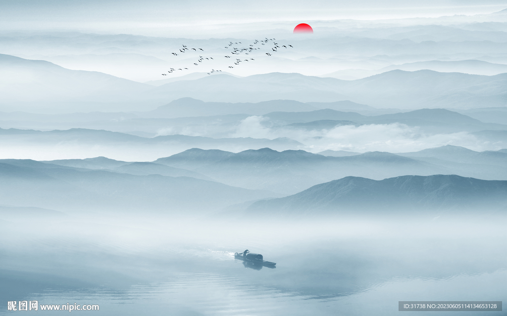 新中式写意水墨画