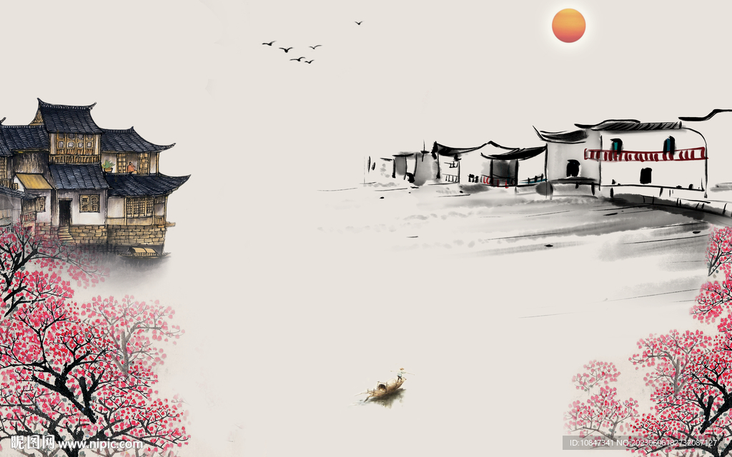 简约 高端高清山水 tIf分层