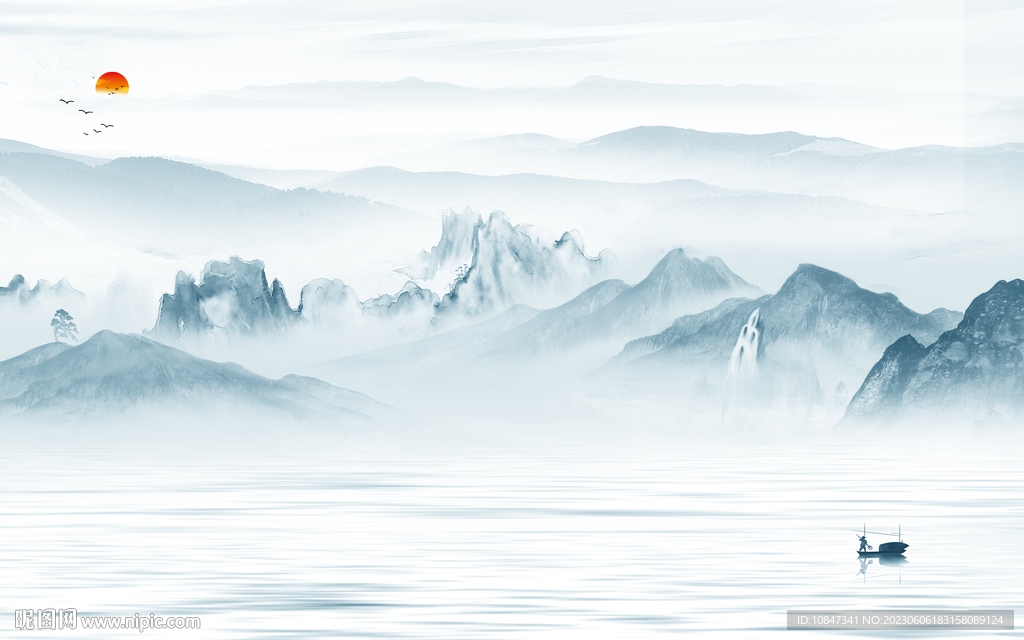 高端 高清古风山水 tIf分层