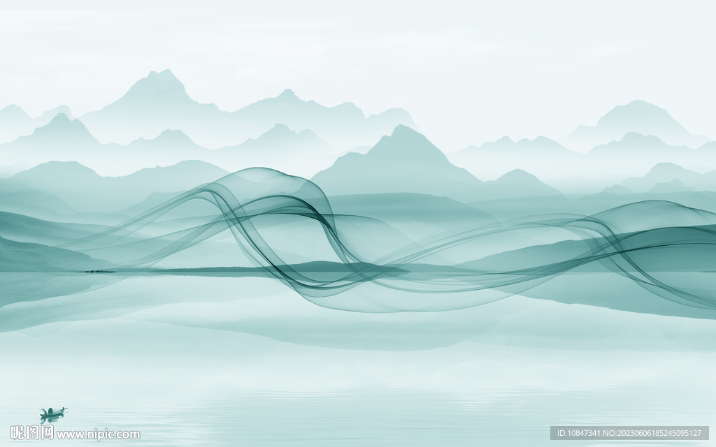 简约 高档最新山水 tIf分层