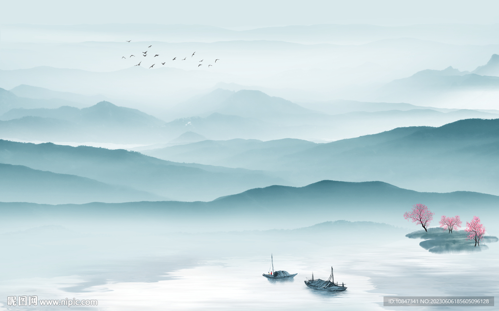 现代 高档最新山水 tIf分层