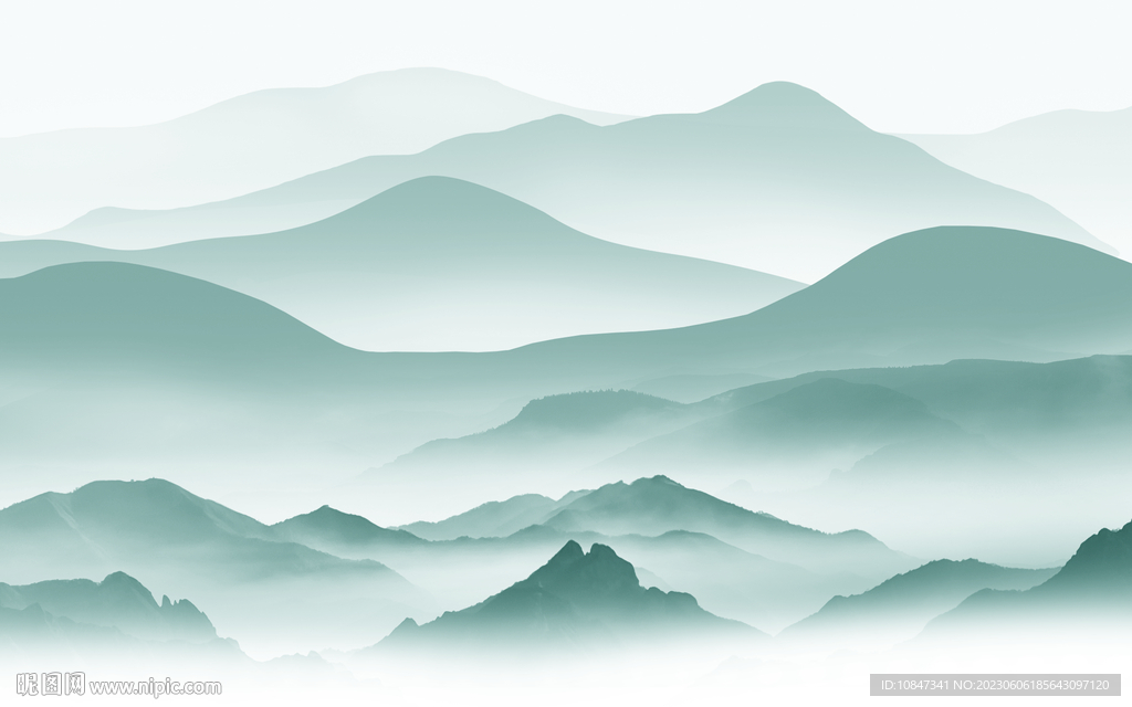 人气 高档最新山水 tIf分层