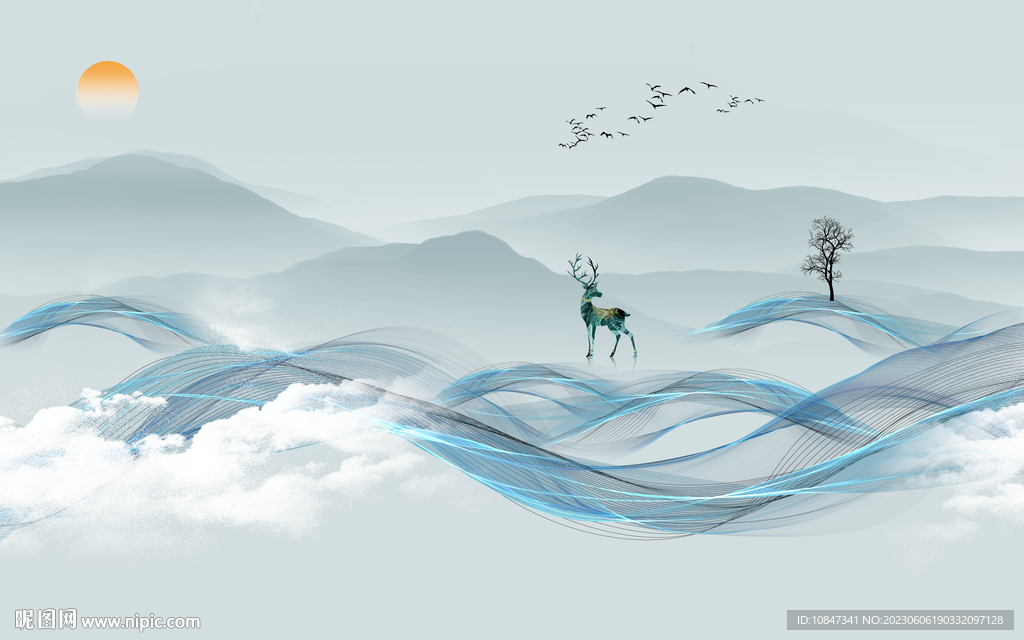 大气 高档最新山水 tIf分层