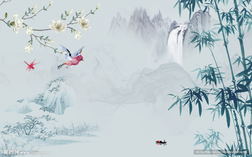 大气 高清山水新画 Tif分层