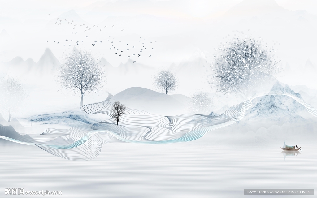 人气 意境高清山水 Tif分层