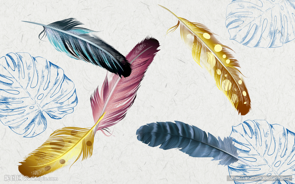 现代 欧式最新墙画 TIF分层