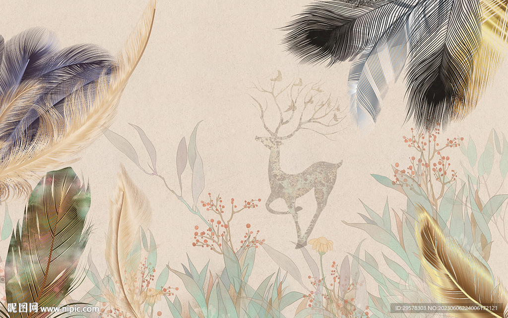 奢华 简欧新装饰画 TIf分层