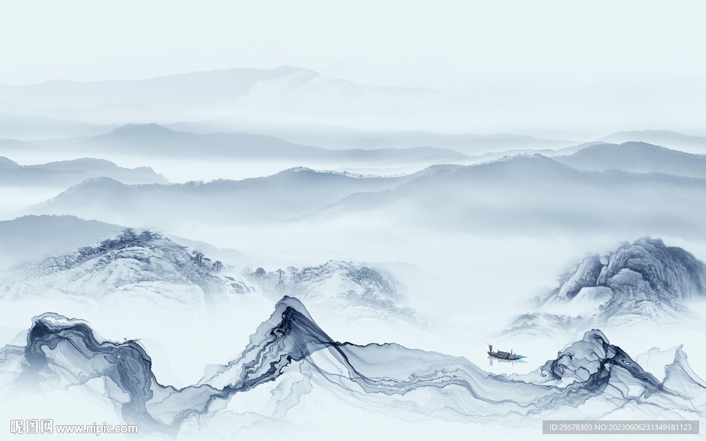 电视 新传现代山水 TIf分层