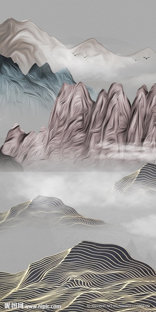 意境 新款中式玄关 tIf分层