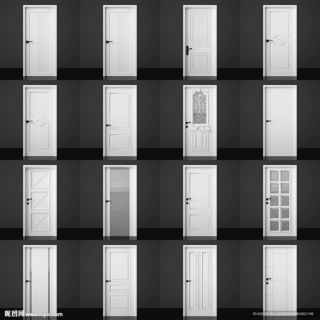 现代门 平开门 推拉门 玻璃门