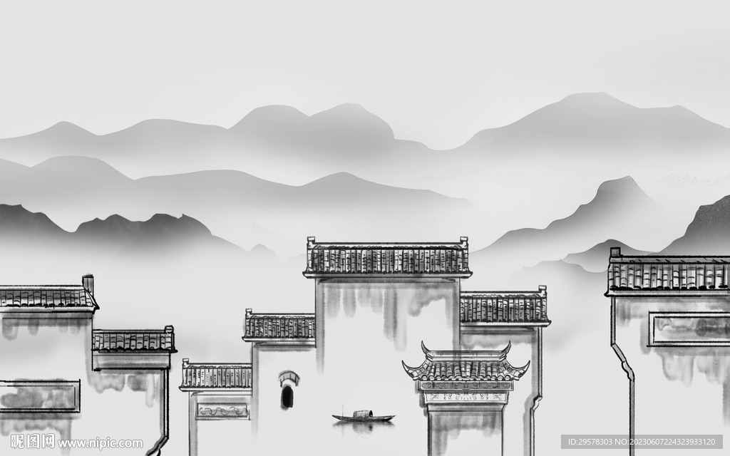 新传 高清新款山水 TIf分层