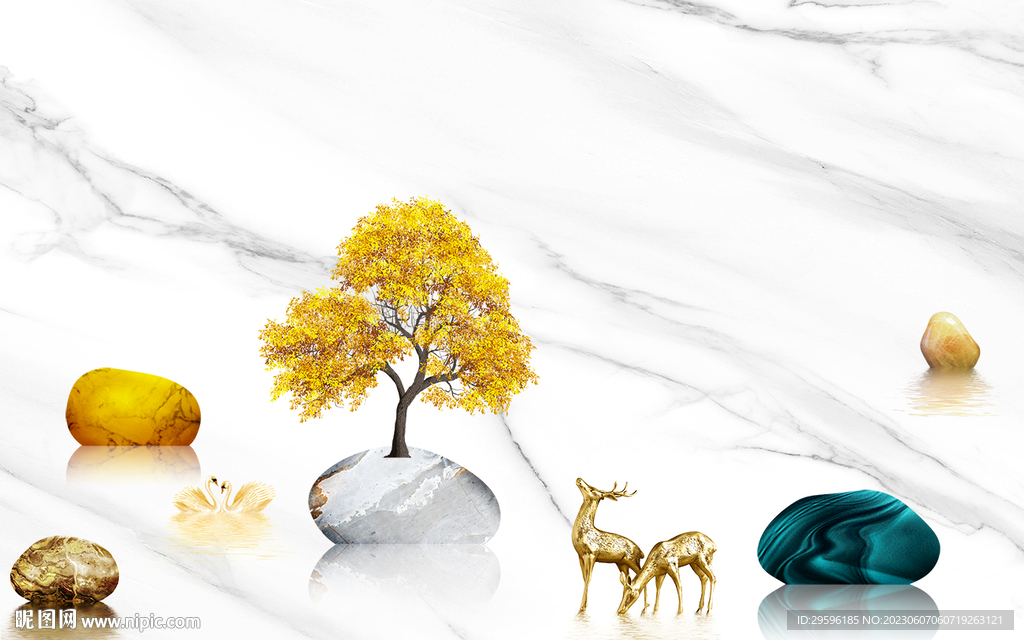 奢华 轻奢新客厅画 TIF分层