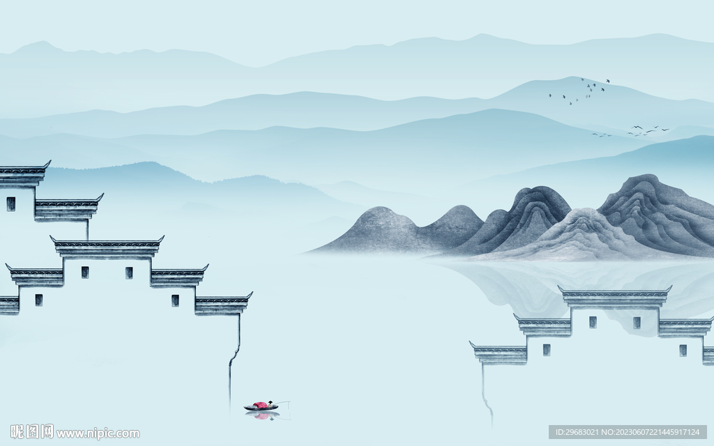 意境 新传高端山水 TIF分层