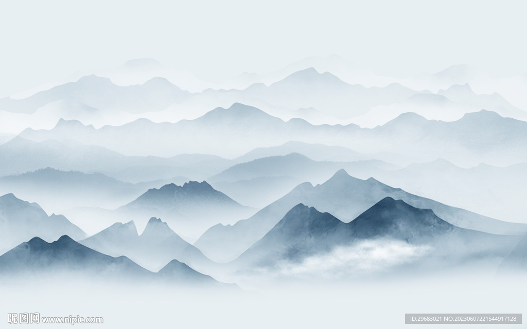 爆款 新传高端山水 TIF分层